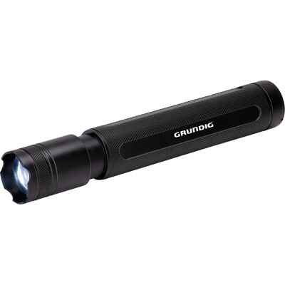 Grundig Modell 6W 350 Lumen LED Taschenlampe - Hoch, Niedrig, Pulserend - Schwarz Grundig Modell 6W 350 Lumen LED Taschenlampe - Hoch, Niedrig, Pulserend - Schwarz