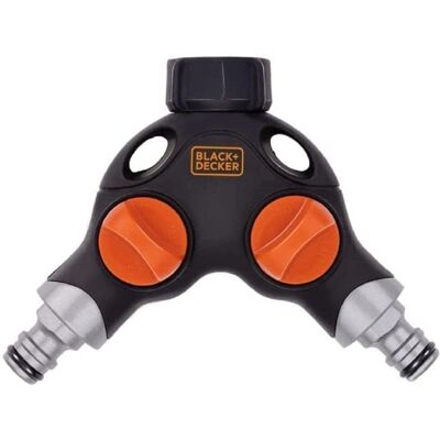 Black & Decker - Conector de 3/4 Pulgadas con Parada de Agua - Accesorio para Jardín Black & Decker - Conector de 3/4 Pulgadas con Parada de Agua - Accesorio para Jardín
