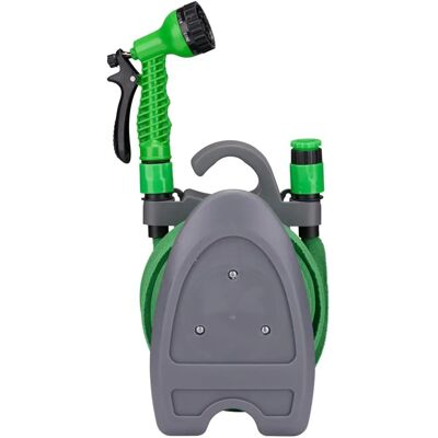 Kinzo Flexibele Gartenschlauch 10M - Mit Aufsätzen & Halter Kinzo Flexibele Gartenschlauch 10M - Mit Aufsätzen & Halter