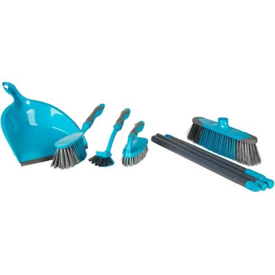 Alpina Schoonmaakset 6-delig Blauw/Grijs - Reinigingsset Alpina Schoonmaakset 6-delig Blauw/Grijs - Reinigingsset