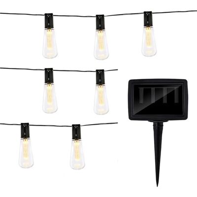 Grundig Solar-Girlande Außenlampe - Vintage LED-Stil - 3 Grundig Solar-Girlande Außenlampe - Vintage LED-Stil - 3