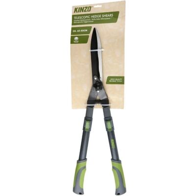 Taille-haie télescopique Kinzo 65-85 cm - Sécateur léger - Lames anti-rouille - Publicité Taille-haie télescopique Kinzo 65-85 cm - Sécateur léger - Lames anti-rouille - Publicité