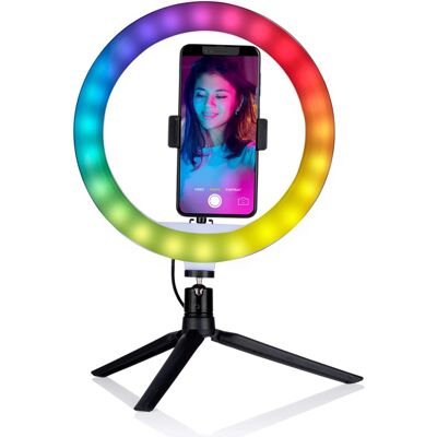 Grundig Ringlicht - 25cm, 130 LEDs, Dauerlicht, Schwarz Grundig Ringlicht - 25cm, 130 LEDs, Dauerlicht, Schwarz