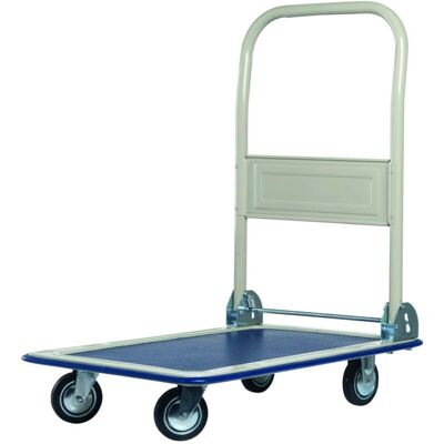 EDM 82x48x73 cm Schubkarre - Faltbar Metall Blau 150kg EDM 82x48x73 cm Schubkarre - Faltbar Metall Blau 150kg