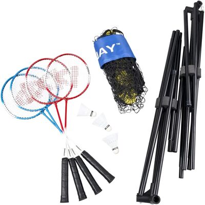 Donnay 9 Stück Badminton-Set - Sportausrüstung Donnay 9 Stück Badminton-Set - Sportausrüstung