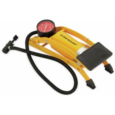 Dunlop Duurzame Voetpomp - Manometer - 8 bar Dunlop Duurzame Voetpomp - Manometer - 8 bar