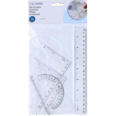 Pricenet Topwrite - Geometrisches Set - 4 Teile Pricenet Topwrite - Geometrisches Set - 4 Teile