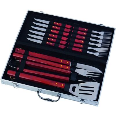 Set Barbecue in Acciaio Inox LG 17 Pezzi Set Barbecue in Acciaio Inox LG 17 Pezzi