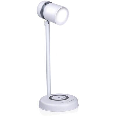 Grundig LED Schreibtischlampe mit kabellosem Laden & Bluetooth-Lautsprecher - 3-in-1 Grundig LED Schreibtischlampe mit kabellosem Laden & Bluetooth-Lautsprecher - 3-in-1