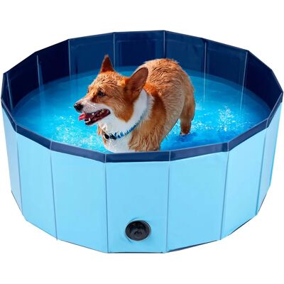BAKAJI Modèle - Piscine pliable pour chiens - Antidérapante - 80cm BAKAJI Modèle - Piscine pliable pour chiens - Antidérapante - 80cm