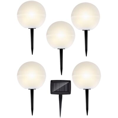 Grundig Tuinlichtballen - Zonne-energie LED - Wit Grundig Tuinlichtballen - Zonne-energie LED - Wit