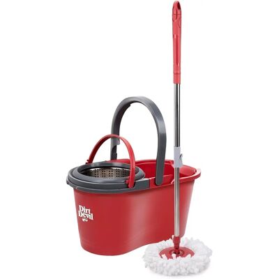 Balai en Microfibre Dirt Devil avec seau de 16L - Poignée réglable - Publicité Balai en Microfibre Dirt Devil avec seau de 16L - Poignée réglable - Publicité