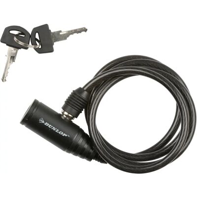 Dunlop Fietsslot - Spiraalslot 1500mm - Zwart - Veilig & Lichtgewicht Dunlop Fietsslot - Spiraalslot 1500mm - Zwart - Veilig & Lichtgewicht