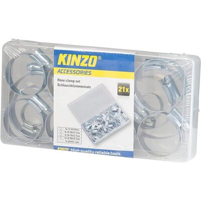 Pricenet Kinzo - Schlauchschellen-Set - 21-tlg. Pricenet Kinzo - Schlauchschellen-Set - 21-tlg.