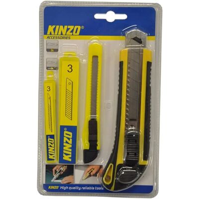 Ensemble de Couteaux Kinzo - 2 Tailles, 6 Lames - Kit de Coupe - Publicité Ensemble de Couteaux Kinzo - 2 Tailles, 6 Lames - Kit de Coupe - Publicité