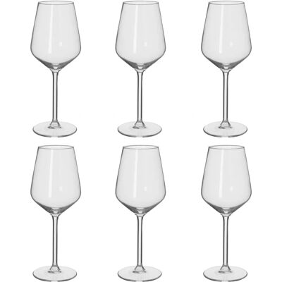 Alpina Transparente Weingläser Set - 6 Stück, 370 ml Alpina Transparente Weingläser Set - 6 Stück, 370 ml
