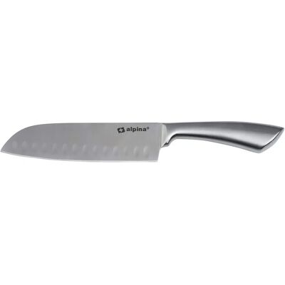 Μαχαίρι Santoku Alpina - Ανοξείδωτο ατσάλι, αυλακώσεις - 31,5cm Μαχαίρι Santoku Alpina - Ανοξείδωτο ατσάλι, αυλακώσεις - 31,5cm