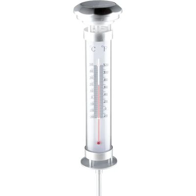 Grundig Solarleuchte mit Thermometer - Gartensollampe Grundig Solarleuchte mit Thermometer - Gartensollampe