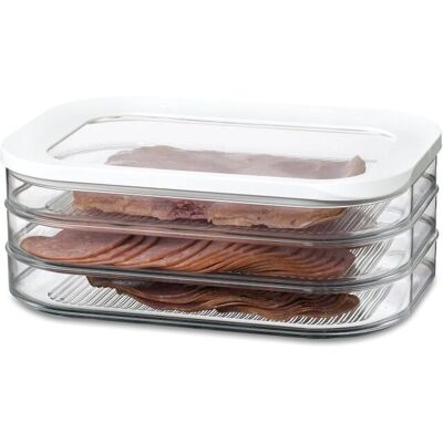 Rosti Mepal Stabile Aufbewahrungsbox - 1650ml, Weiß, Rechteckig Rosti Mepal Stabile Aufbewahrungsbox - 1650ml, Weiß, Rechteckig