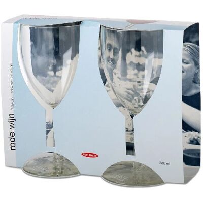 Rosti Mepal 106077053100 Weinglas - 300 ml, Rot, 2er-Set Rosti Mepal 106077053100 Weinglas - 300 ml, Rot, 2er-Set