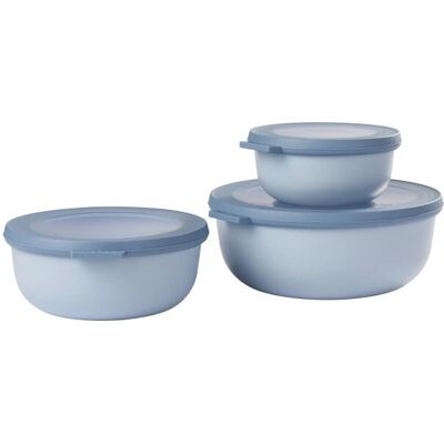 Rosti Mepal 106230015700 Ciotola Mischiare - Set da 3 Blu Nordico Rosti Mepal 106230015700 Ciotola Mischiare - Set da 3 Blu Nordico