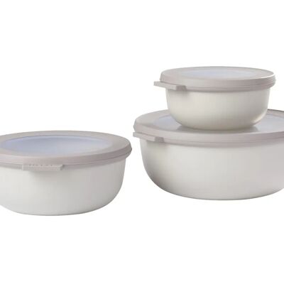 Rosti Mepal Cirqula Ensemble de 3 bols - Blanc Rosti Mepal Cirqula Ensemble de 3 bols - Blanc
