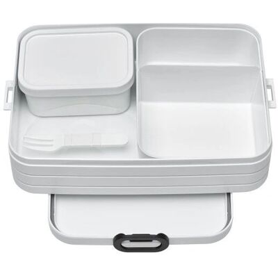 Mepal Lunchbox Set - Vit med Dela och Bestick Mepal Lunchbox Set - Vit med Dela och Bestick