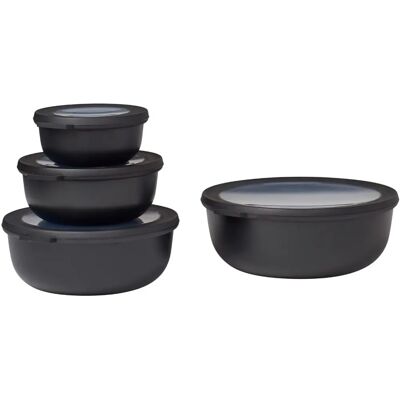 Set di 4 ciotole Mepal Cirqula - Nero nordico Set di 4 ciotole Mepal Cirqula - Nero nordico