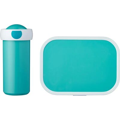 Mepal Lunch-Set - Türkis - 300ml Becher, 750ml Brotdose - Kinder Mepal Lunch-Set - Türkis - 300ml Becher, 750ml Brotdose - Kinder