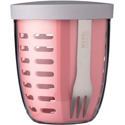 Mepal Nordic Pink Fruit & Veggie Pot 600ml - Voedselcontainer Mepal Nordic Pink Fruit & Veggie Pot 600ml - Voedselcontainer
