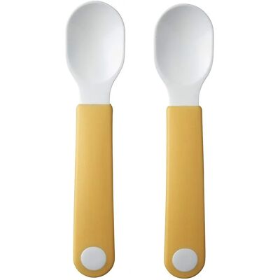 Mepal Kinderlernset - Gelbe Babytischgeschirr & Besteck Mepal Kinderlernset - Gelbe Babytischgeschirr & Besteck