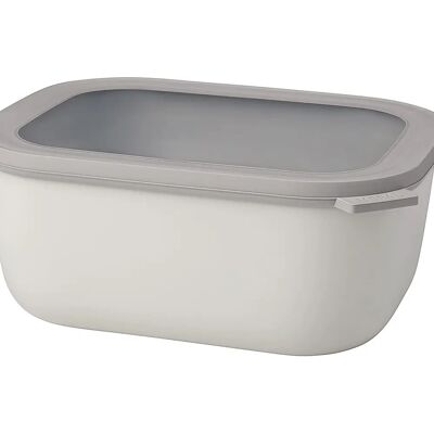 Contenant de stockage rectangulaire blanc Nordic de Mepal - 3000 ml Contenant de stockage rectangulaire blanc Nordic de Mepal - 3000 ml
