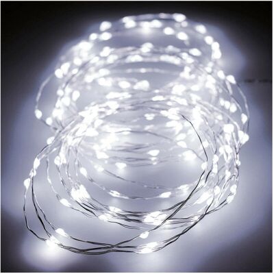 Lumineo Silber LED Kranz 5m - Weihnachtslichter Lumineo Silber LED Kranz 5m - Weihnachtslichter