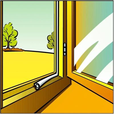 Nastro sigillante EPDM nero autoadesivo - Grandi spazi 4-6mm Nastro sigillante EPDM nero autoadesivo - Grandi spazi 4-6mm