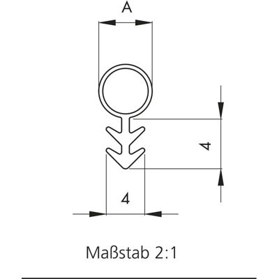 Ellen Modell 104 Türdichtung Weiß - Türdichtung Ellen Modell 104 Türdichtung Weiß - Türdichtung