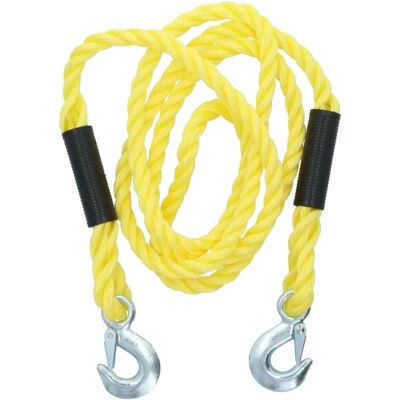 Carpoint Tow Rope - 18mm, 3m, 5000kg, Safety Hooks - Tow Rope Carpoint Tow Rope - 18mm, 3m, 5000kg, Safety Hooks - Tow Rope