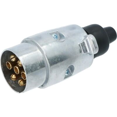 Carpoint Anhängerstecker - 7-polig Metall - Für Anhänger, Wohnwagen, Fahrradträger Carpoint Anhängerstecker - 7-polig Metall - Für Anhänger, Wohnwagen, Fahrradträger
