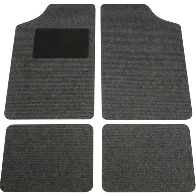 Carpoint Malibu 0318118 Car Mats Set - Front & Rear Anthracite Carpoint Malibu 0318118 Car Mats Set - Front & Rear Anthracite