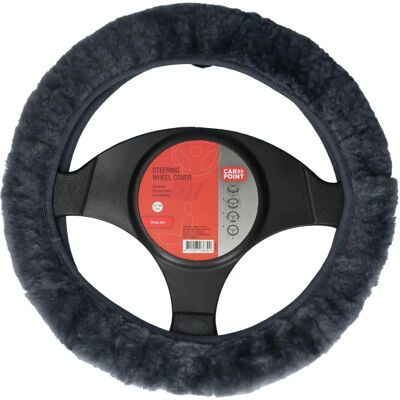 Carpoint Echtes Schaffell Lenkradbezug - 37-39cm - Komfort & Griff Carpoint Echtes Schaffell Lenkradbezug - 37-39cm - Komfort & Griff