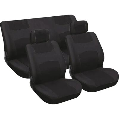 CARPOINT 0310051 Black Car Seat Cover - Universal Fit CARPOINT 0310051 Black Car Seat Cover - Universal Fit
