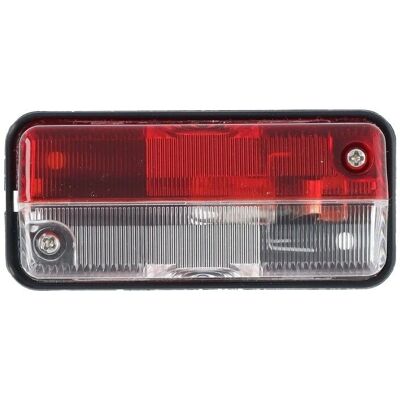 Rektangulär 12V Trailerljus rött/vitt - Signaleringsenhet Rektangulär 12V Trailerljus rött/vitt - Signaleringsenhet