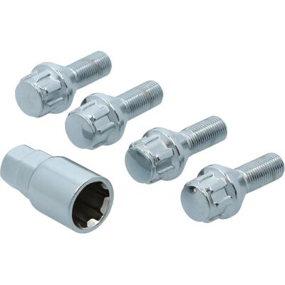 Carpoint Wheel Lock - Theft Prevention - Set of 4 + Adapter Carpoint Wheel Lock - Theft Prevention - Set of 4 + Adapter