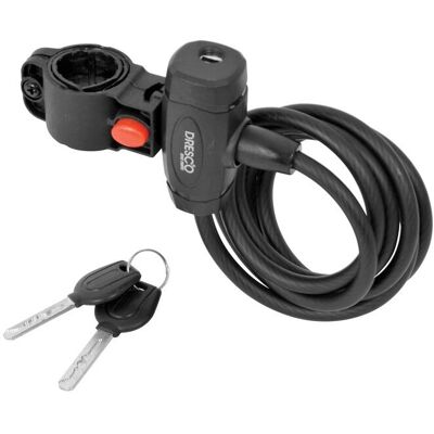 Dresco 5250206 Fietsslot - Spiraal Kabel 150cm - Zwart Dresco 5250206 Fietsslot - Spiraal Kabel 150cm - Zwart