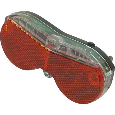 Dresco - Rot-3-LED Schlusslicht met reflector - Bike light Dresco - Rot-3-LED Schlusslicht met reflector - Bike light