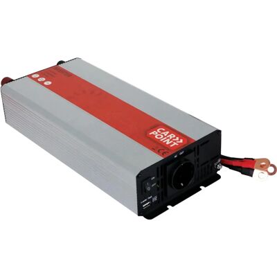 Carpoint Měnič - 1500W - 12V-230V - Standardní zásuvka Schuko Carpoint Měnič - 1500W - 12V-230V - Standardní zásuvka Schuko