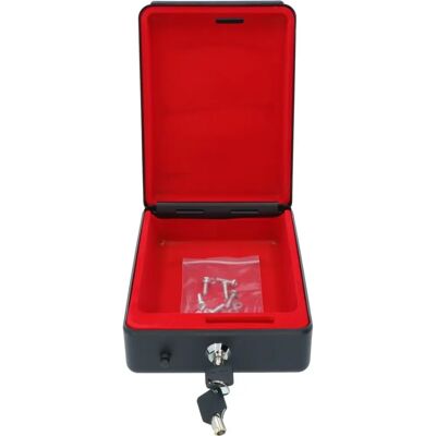 VidaXL Car Safe Steel 22.5x16x7.5cm Black - Car Safe VidaXL Car Safe Steel 22.5x16x7.5cm Black - Car Safe
