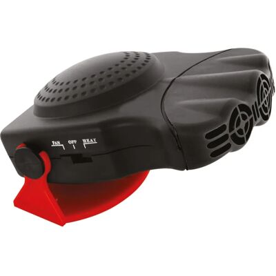 VidaXL Carpoint Car Fan with Heater - Car Type - Black VidaXL Carpoint Car Fan with Heater - Car Type - Black