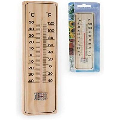 Pro Garden Progarden Innen/Außen 20 cm Holz - Umweltthermometer Pro Garden Progarden Innen/Außen 20 cm Holz - Umweltthermometer