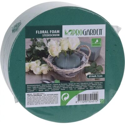 Pianka kwiatowa Progarden zielona - Ø 14 x 7 cm Akcesoria Pianka kwiatowa Progarden zielona - Ø 14 x 7 cm Akcesoria