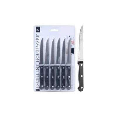 Carrefour Küchenmesser-Set - Edelstahl 21cm - 6 Stück Carrefour Küchenmesser-Set - Edelstahl 21cm - 6 Stück